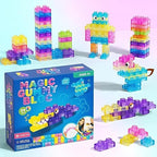 Magic Gummy Building Blocks Toy Set | 24 PCS Educational Transparent Blocks