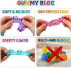 Magic Gummy Building Blocks Toy Set | 24 PCS Educational Transparent Blocks