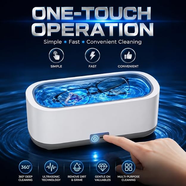 Portable Ultrasonic Jewelry Cleaner Machine