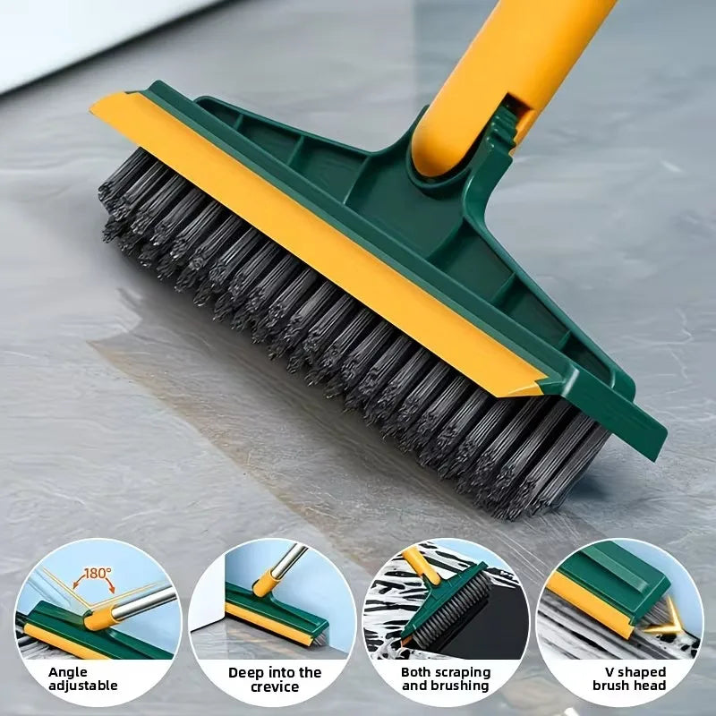 ✨ 2-in-1 Floor Cleaning Squeegee & Scrubber