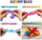 Squishy Gummy Building Blocks Set