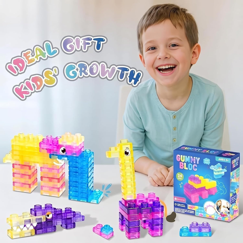 Squishy Gummy Building Blocks Set