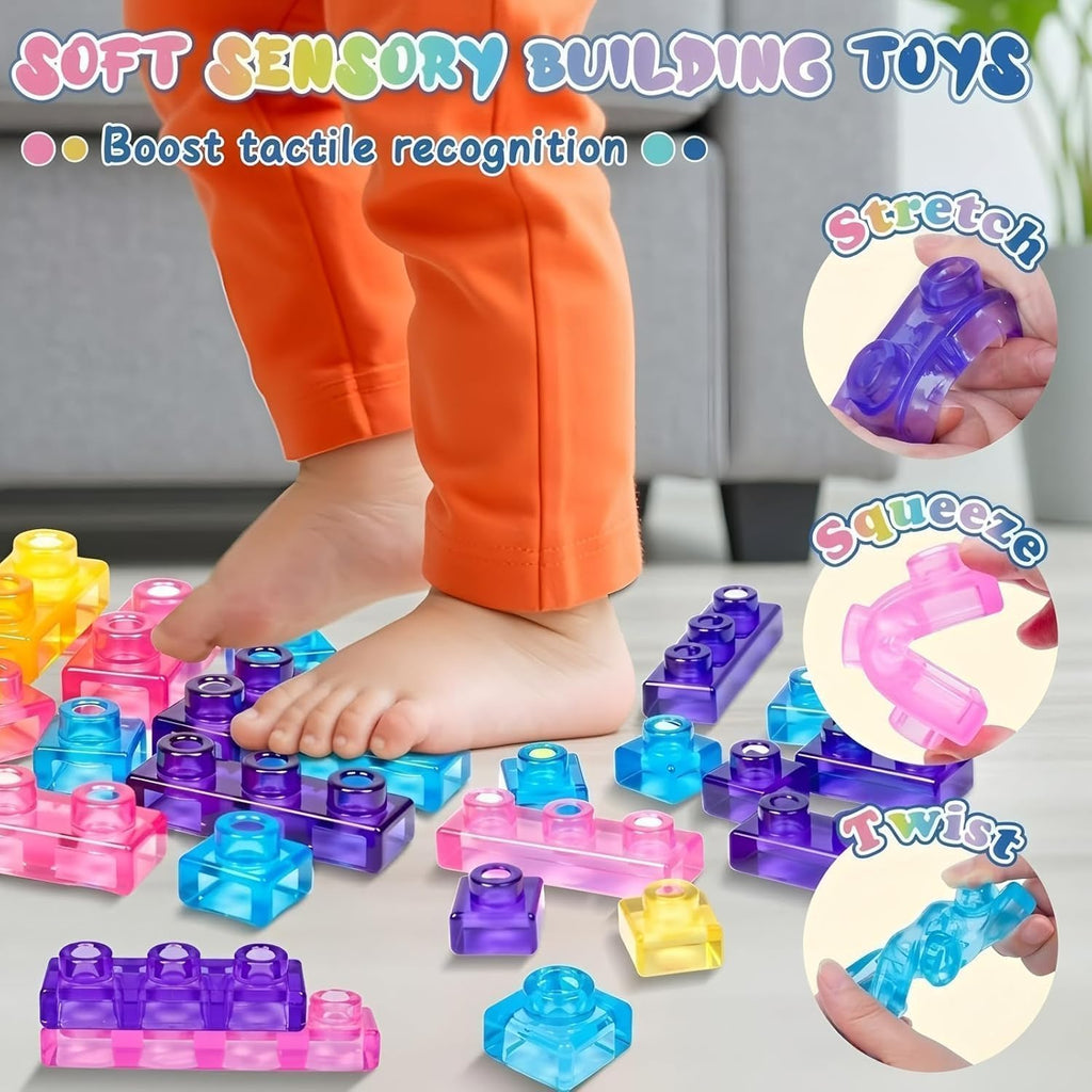 Squishy Gummy Building Blocks Set