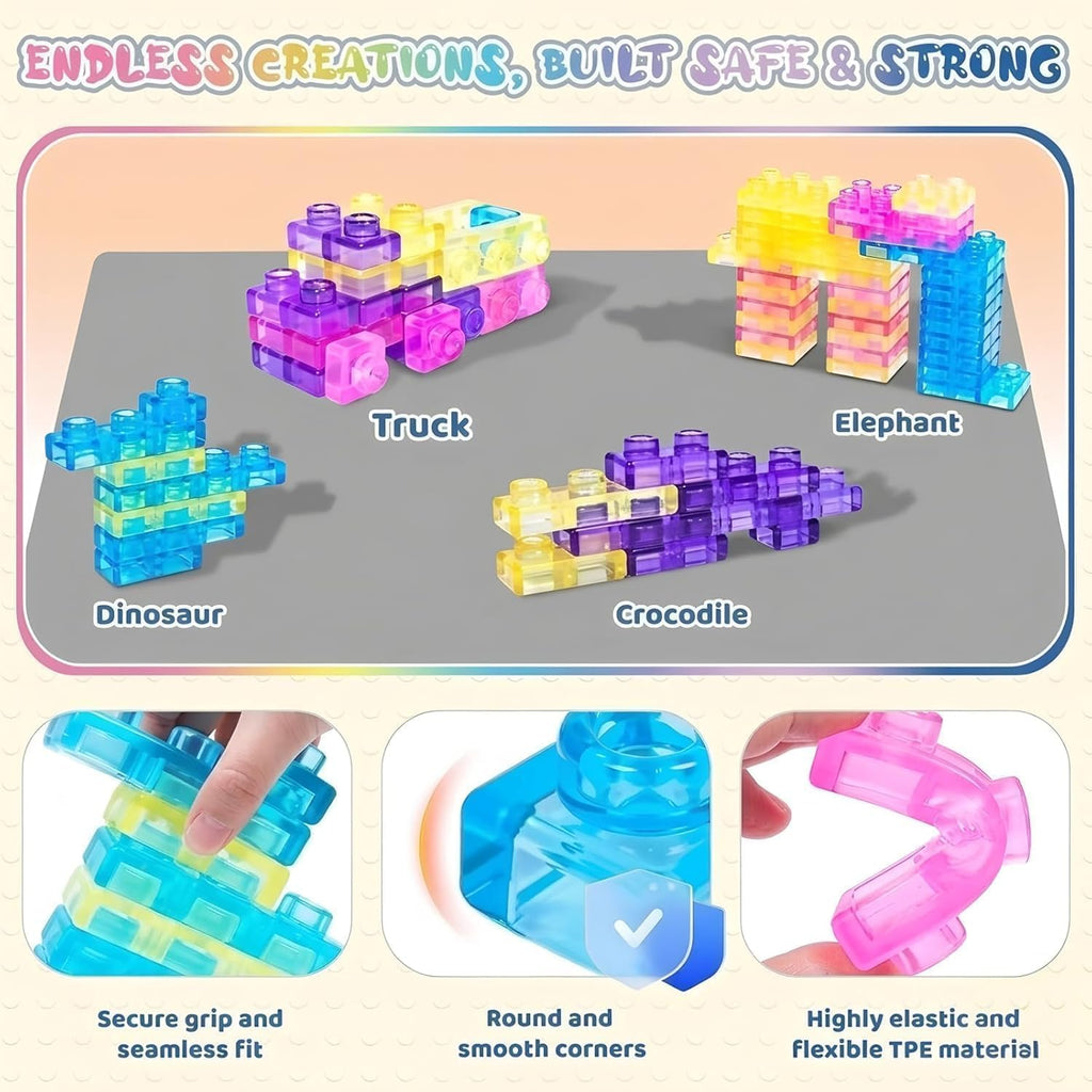 Squishy Gummy Building Blocks Set
